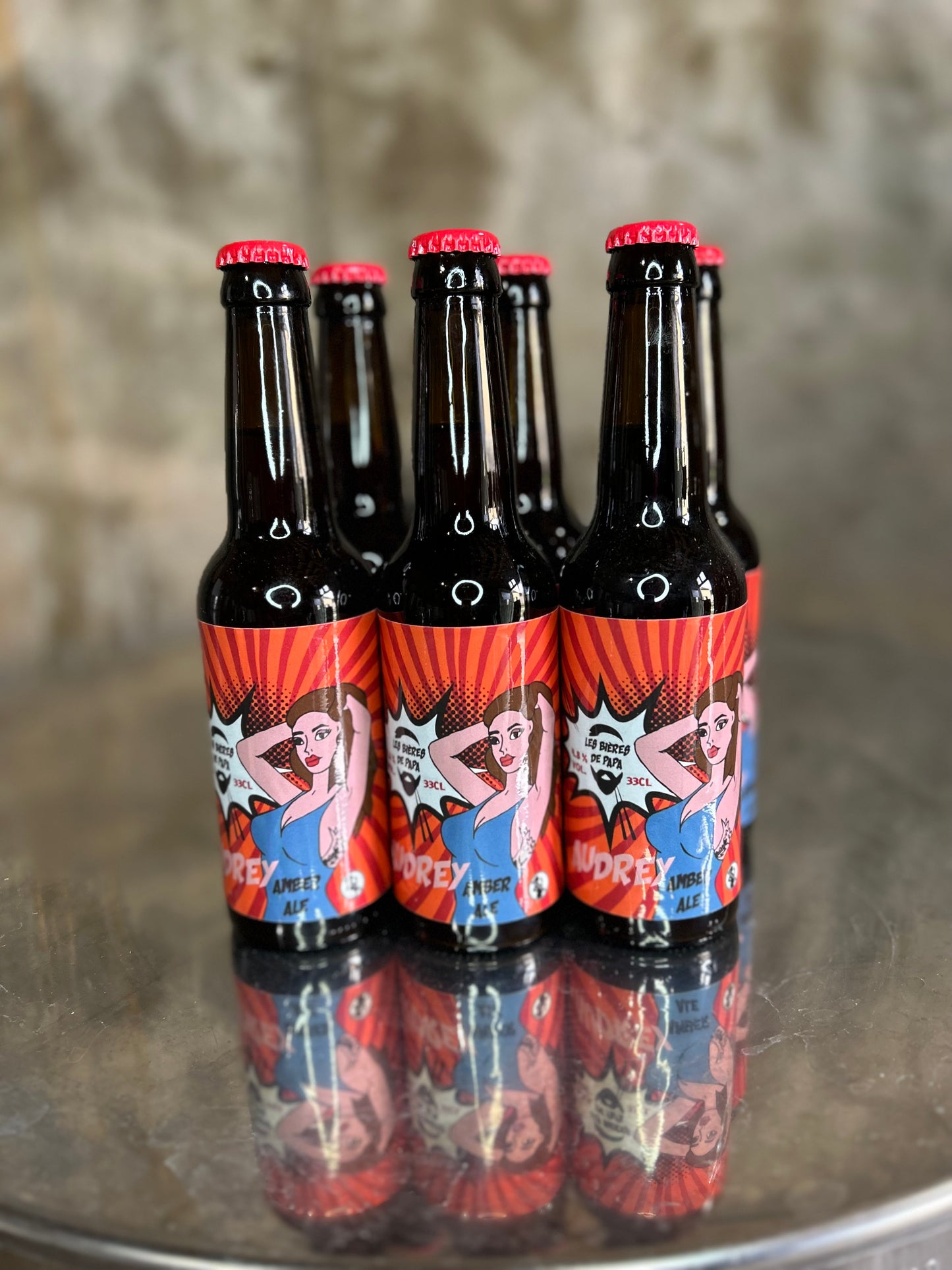 Bières ambrées AUDREY 6X33cl